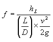 Friction Factor Equation